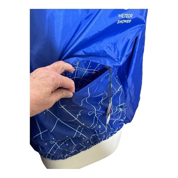 NWT Virgin Voyages Cruise Line Packable Polyester Hooded Pocket Rain Jacket S/M - Picture 2 of 8